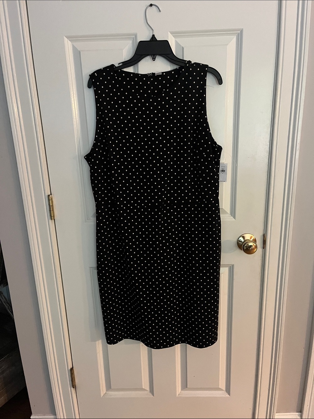 Old Navy Black Polka Dot Midi Dress